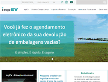 Tablet Screenshot of campanha.inpev.org.br